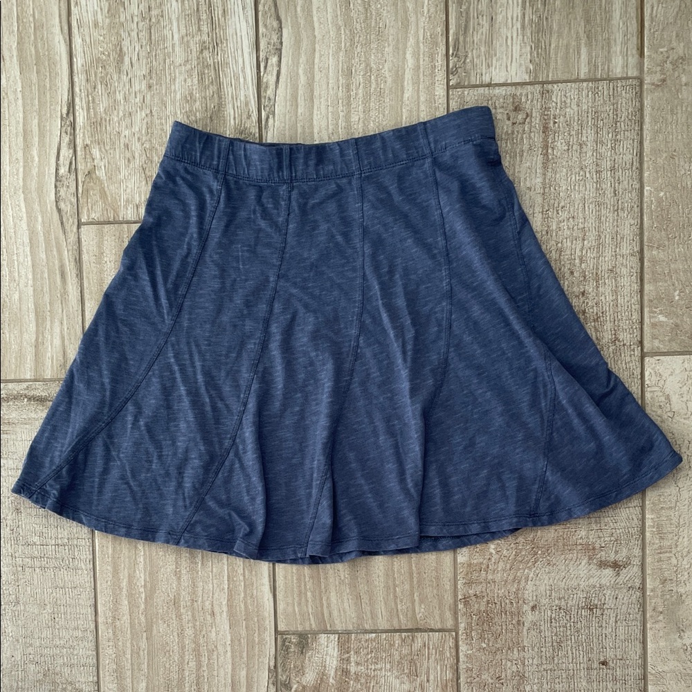 Toad & Co medium blue Chachacha skirt, size Small